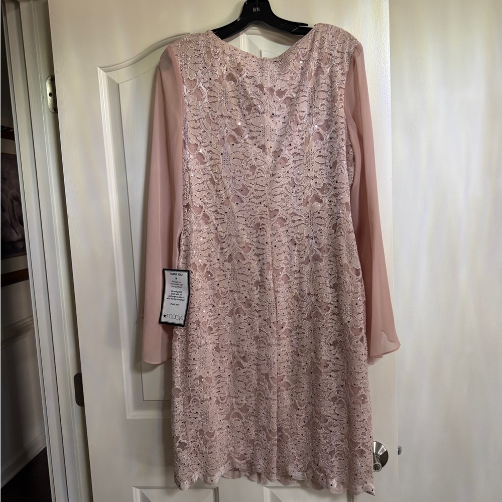 Connected Apparel Blush Sleeved Dress